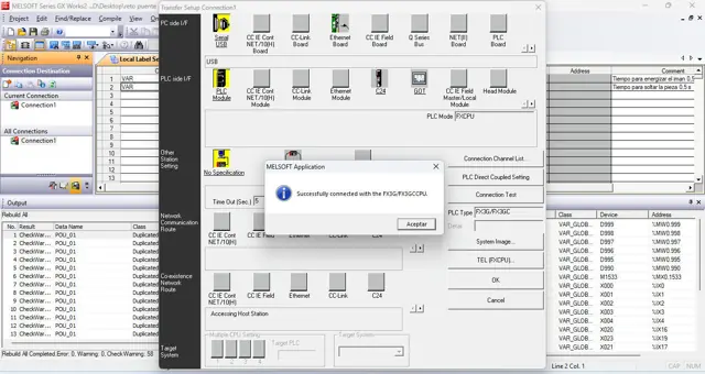 Conexión USB con el FX3G